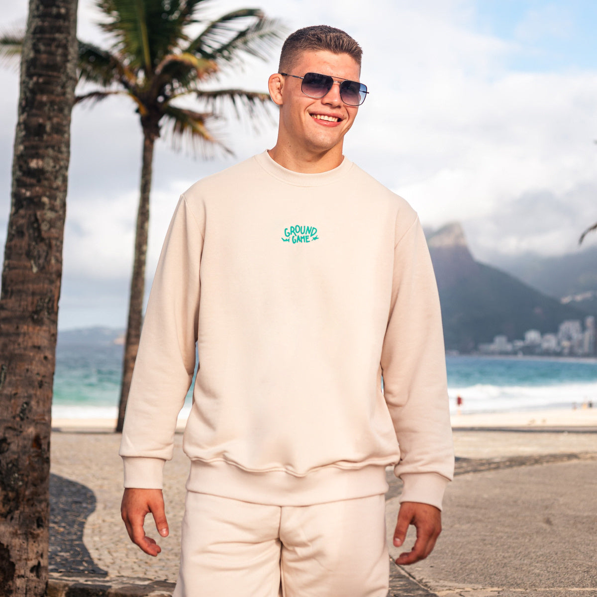 Mikina Crewneck Fukutsu (béžová)