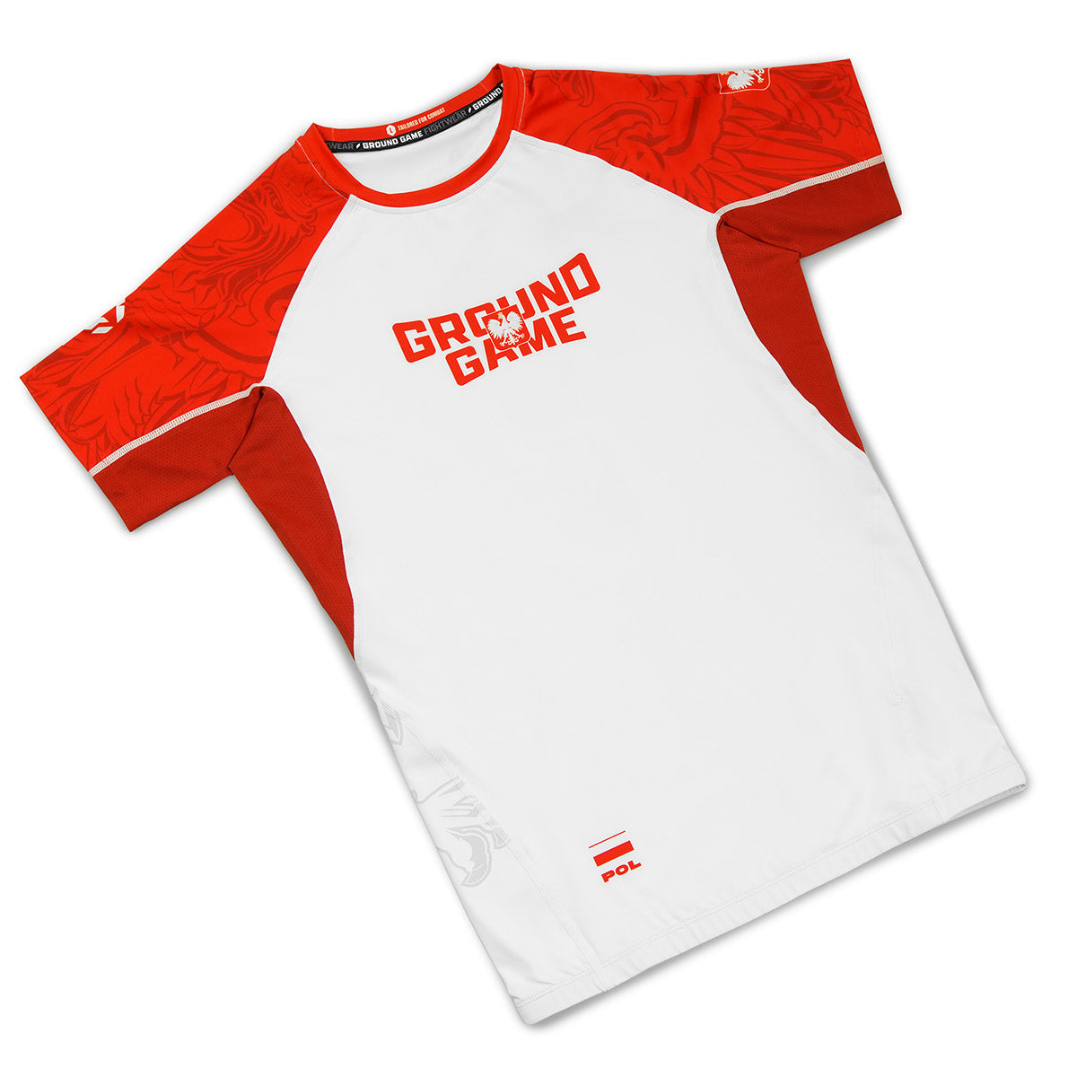 Rashguard Polsko 3.0 krátký rukáv (Bílá)