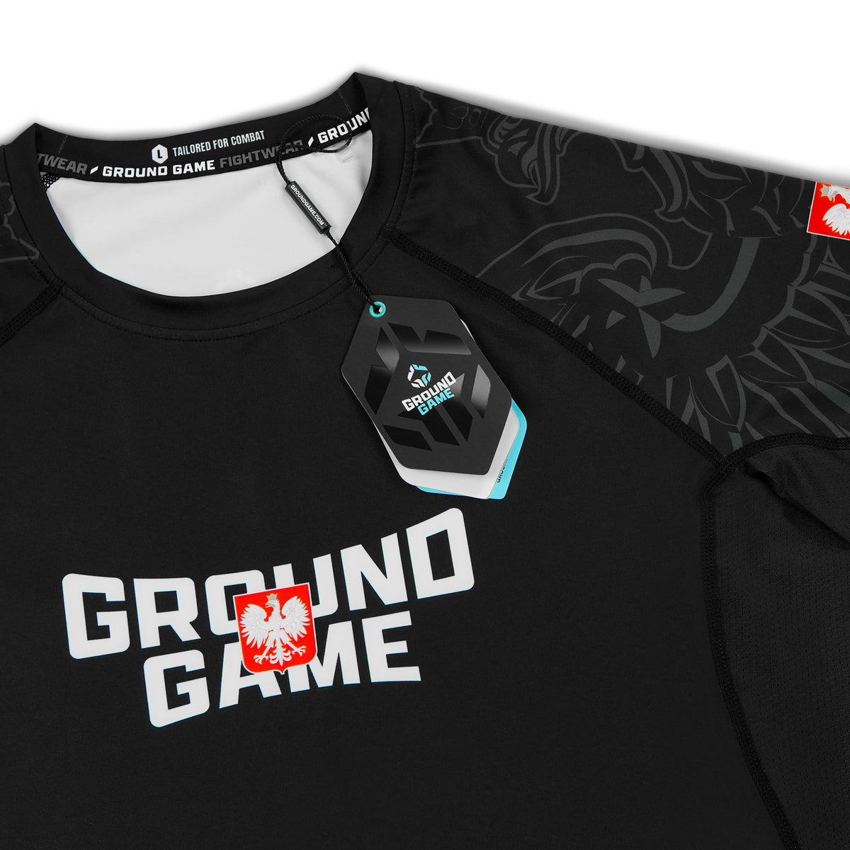 Rashguard Polsko 3.0 krátký rukáv (Černá)