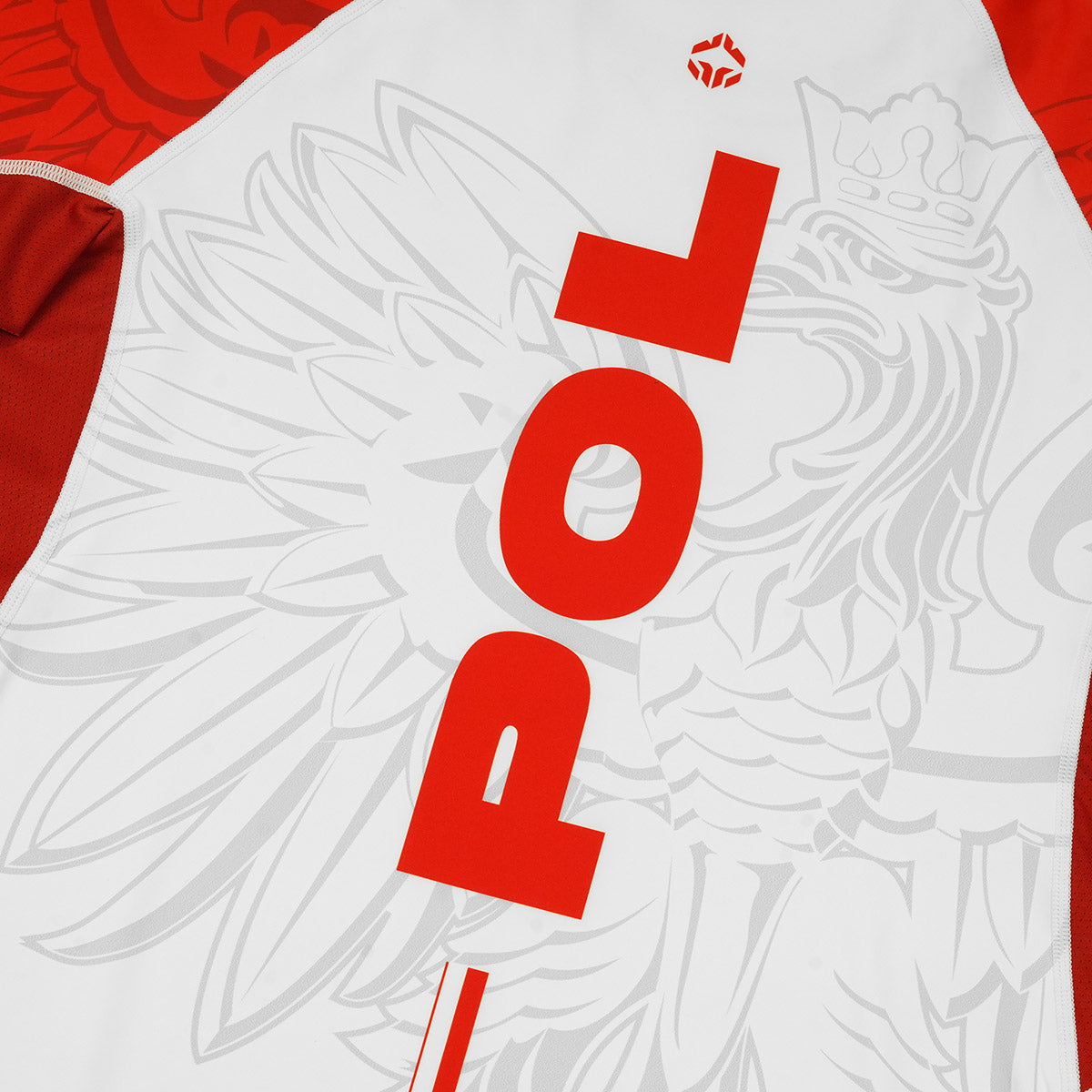 Rashguard Polsko 3.0 krátký rukáv (Bílá)