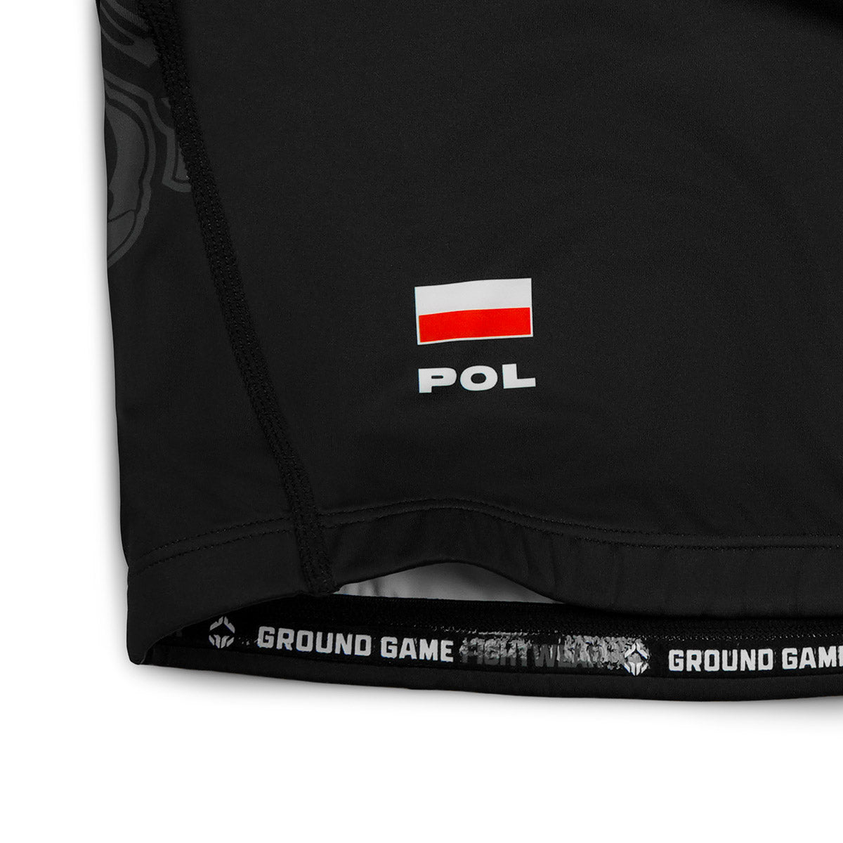 Rashguard Polsko 3.0 krátký rukáv (Černá)