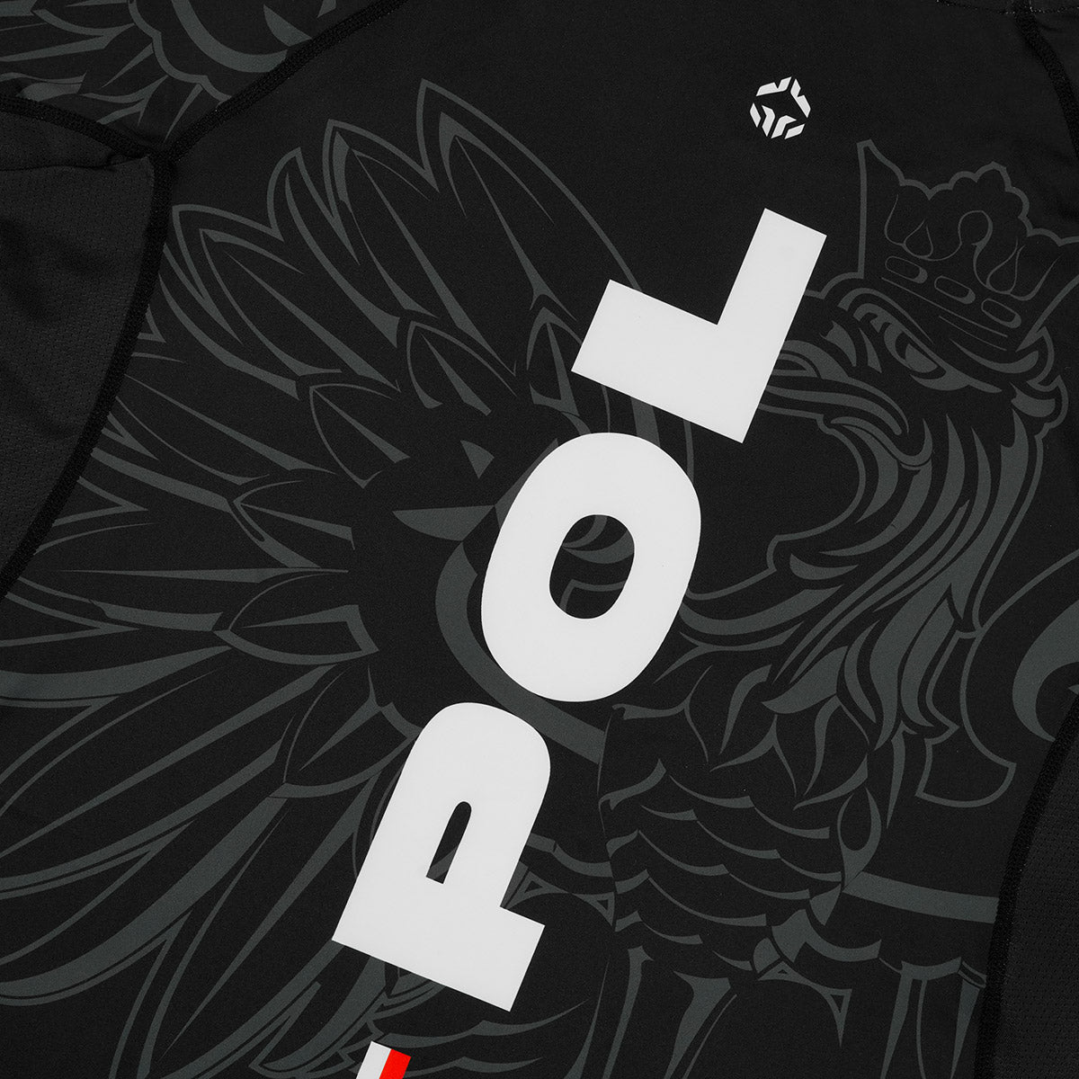 Rashguard Polsko 3.0 krátký rukáv (Černá)