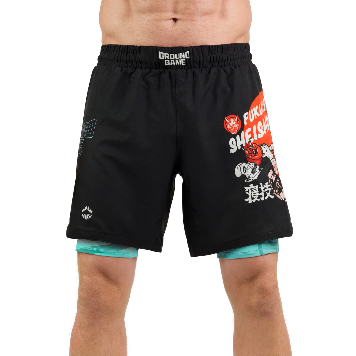 Tréninkové šortky 2 v 1 Fukutsu