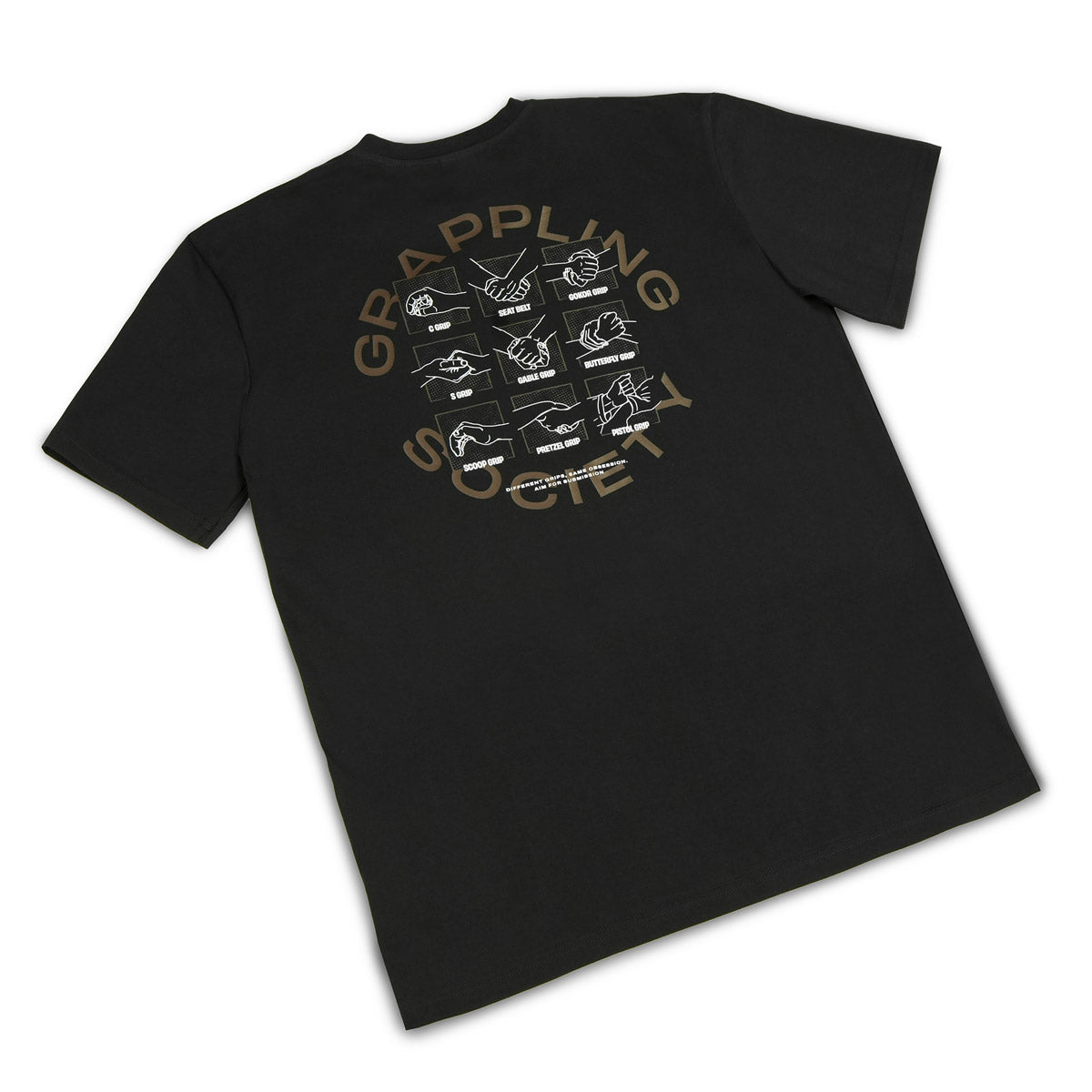 Oversize tričko Grappling Society (Černé)