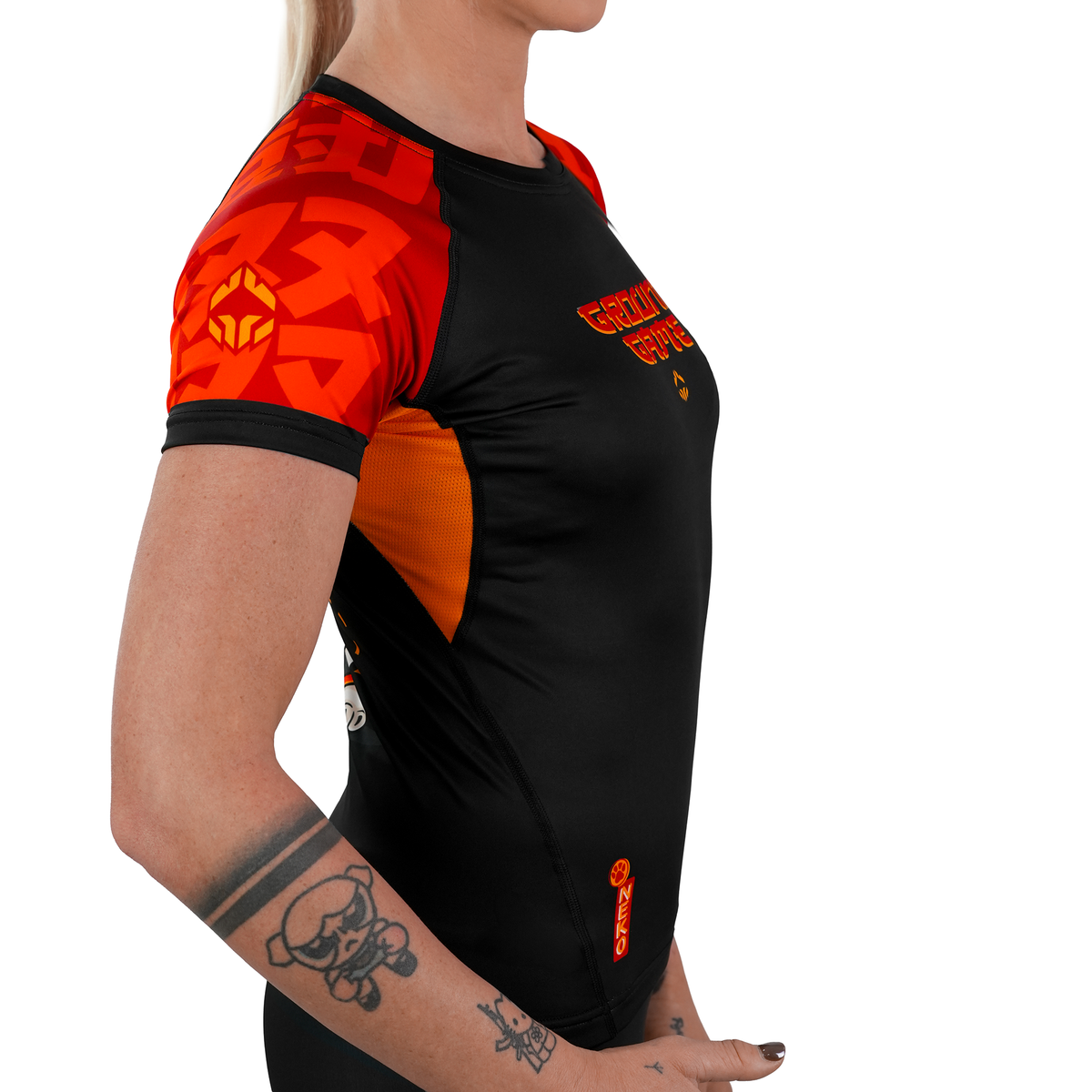 Dámský rashguard Ramen Cat s krátkým rukávem