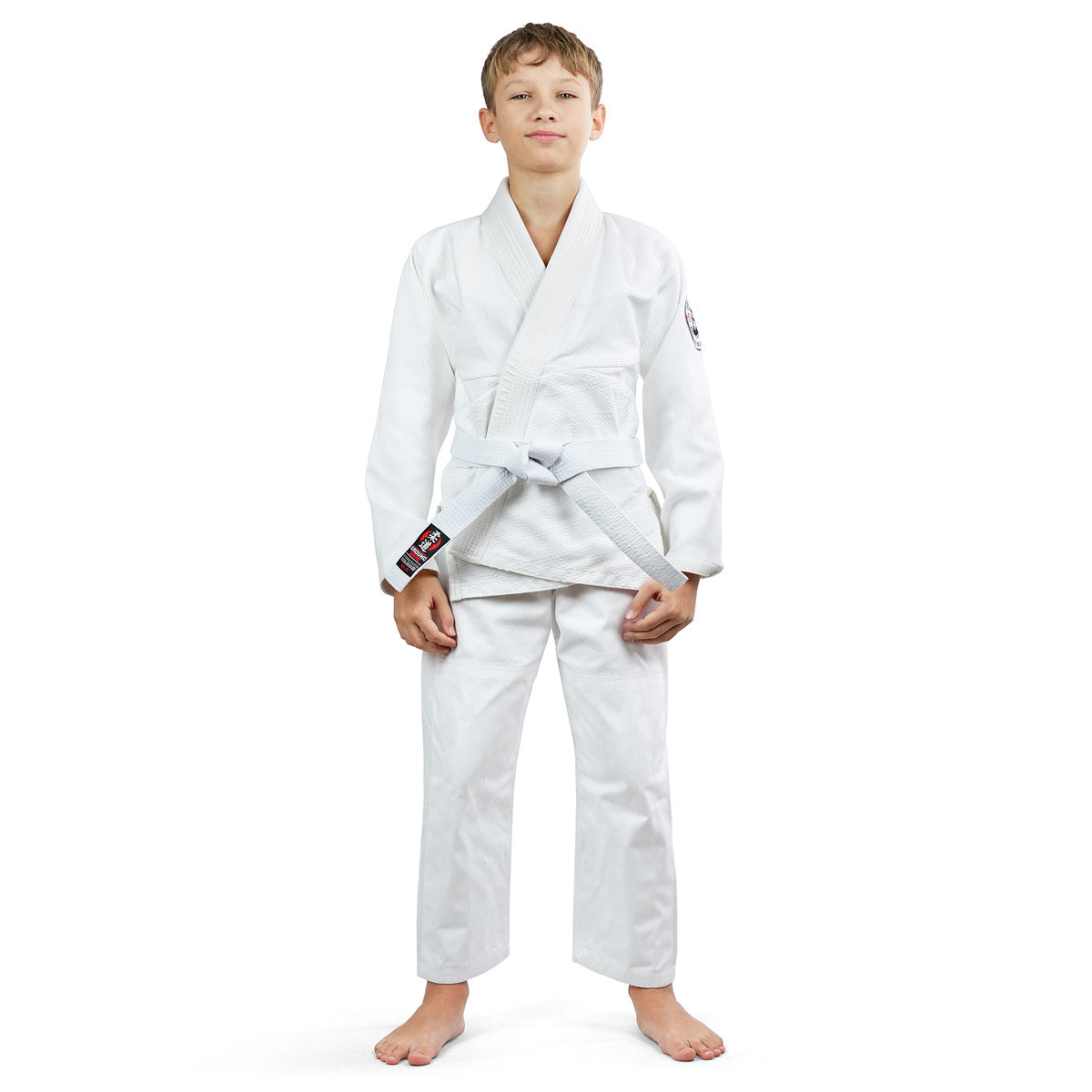 GI kimono na judo pro děti Deshi 2.0 (bílé) + pás ZDARMA