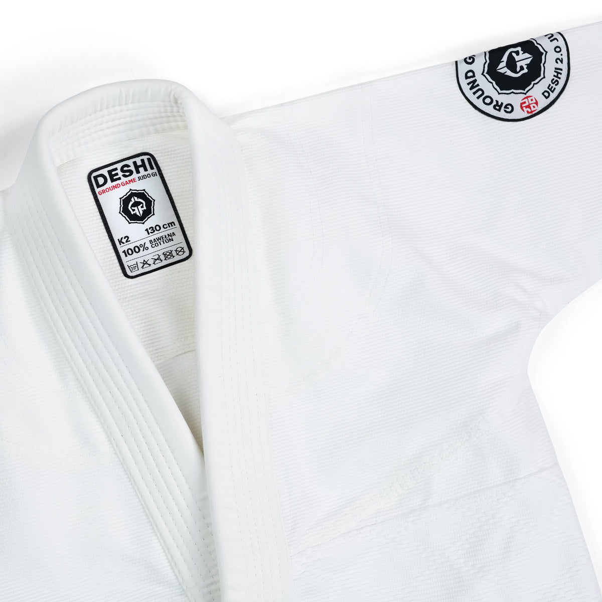 GI kimono na judo pro děti Deshi 2.0 (bílé) + pás ZDARMA