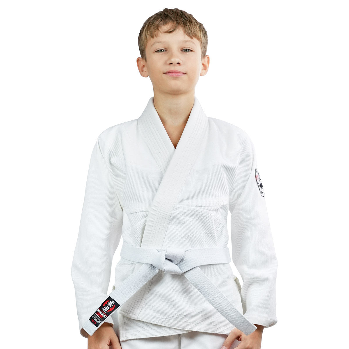 GI kimono na judo pro děti Deshi 2.0 (bílé) + pás ZDARMA
