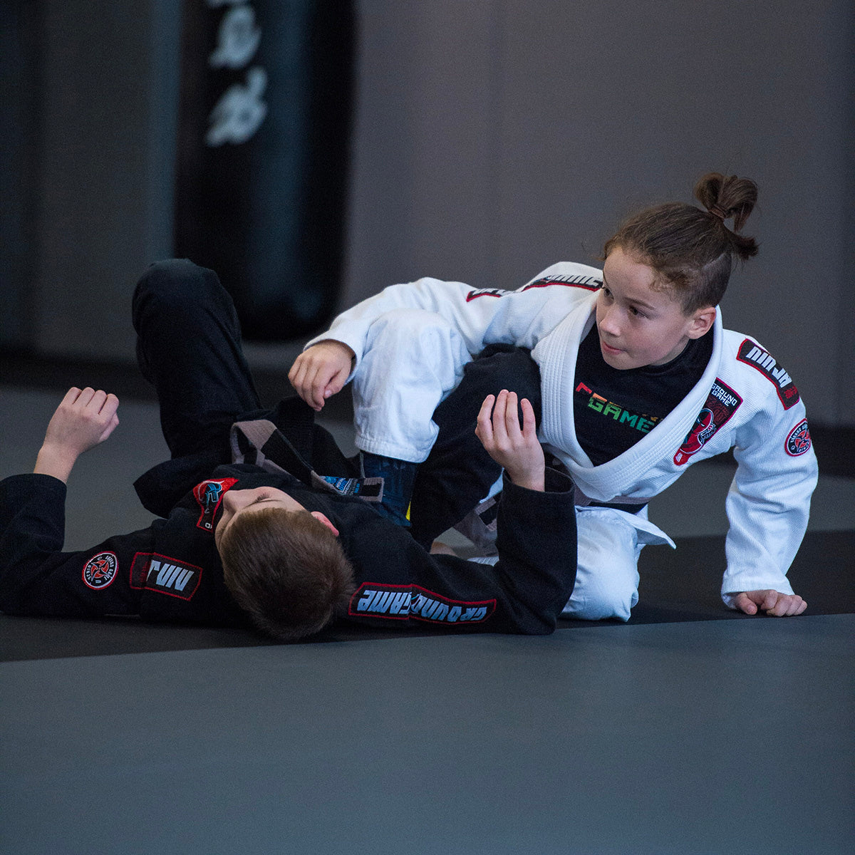 Dětské GI na BJJ Ninja (černé) + pásek ZDARMA