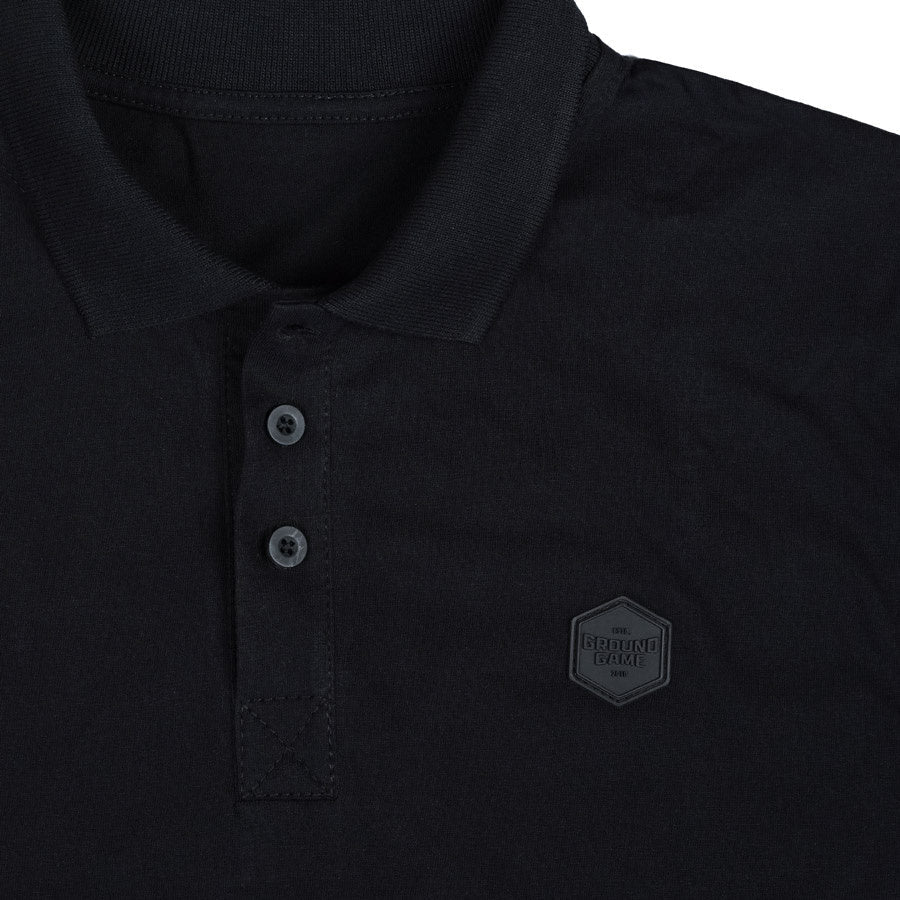 Polo tričko Label (černé)