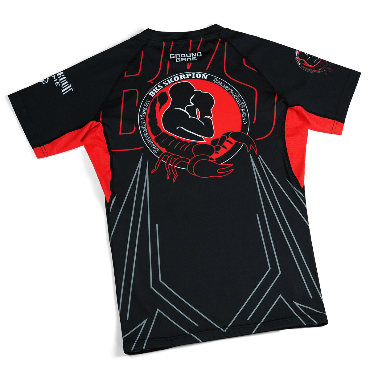 Rashguard BKS Skorpion s krátkým rukávem (černý)