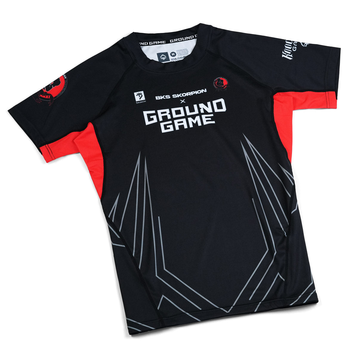 Rashguard BKS Skorpion s krátkým rukávem (černý)