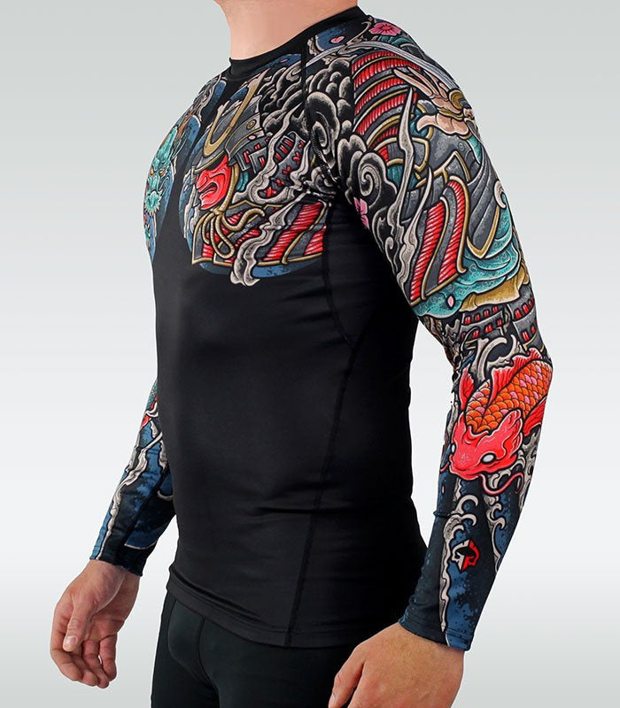 Rashguard Bushido 3.0 s dlouhým rukávem (černý)