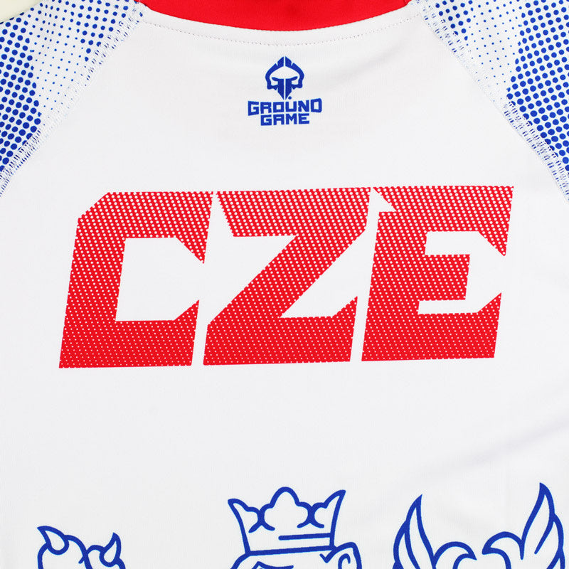 Rashguard Czech Republic s krátkým rukávem (bílý)
