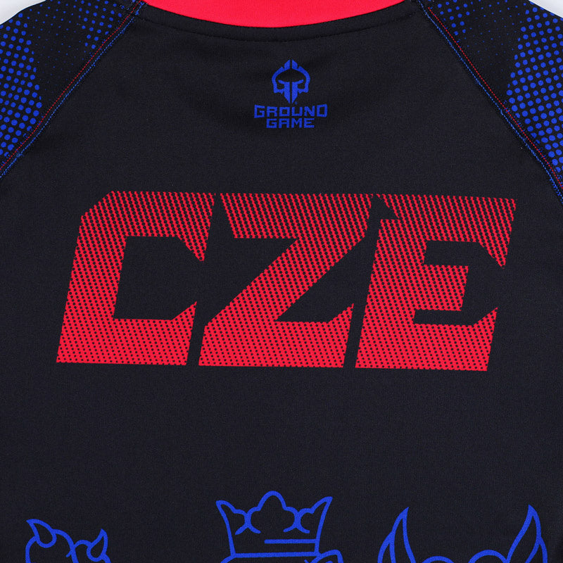 Rashguard Czechy s krátkým rukávem (černý)