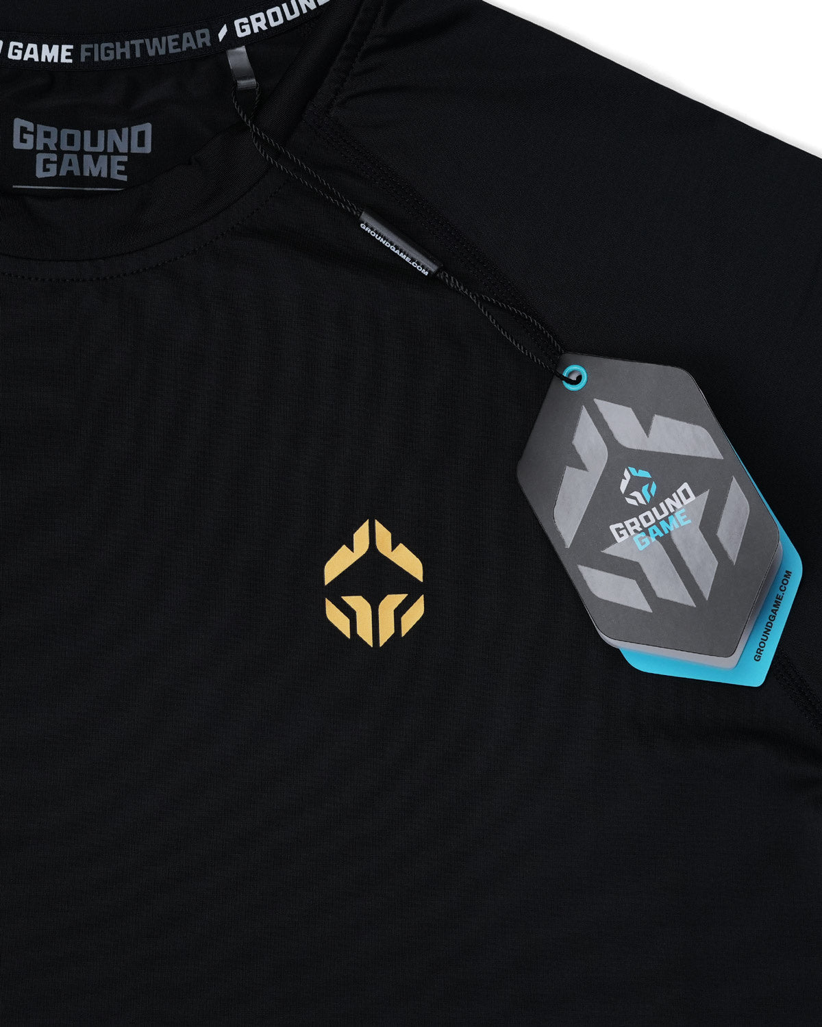 Rashguard Essential Gold s krátkým rukávem