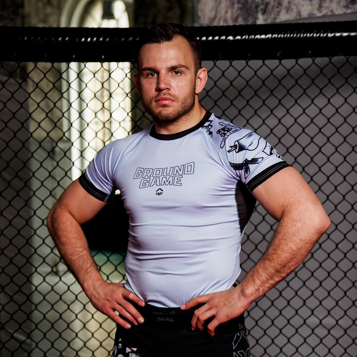 Rashguard Jiu-Jitsu is Calling x Noize s krátkým rukávem