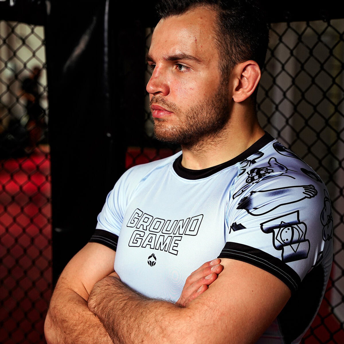 Rashguard Jiu-Jitsu is Calling x Noize s krátkým rukávem