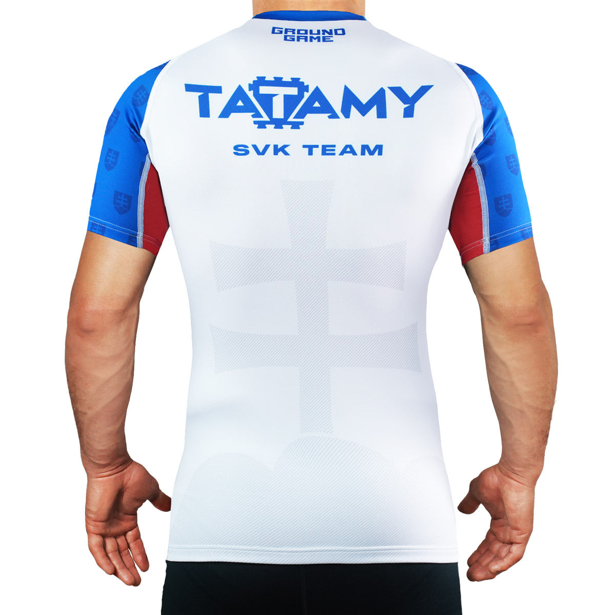 Rashguard Tatamy Slovensko s krátkým rukávem (bílý)