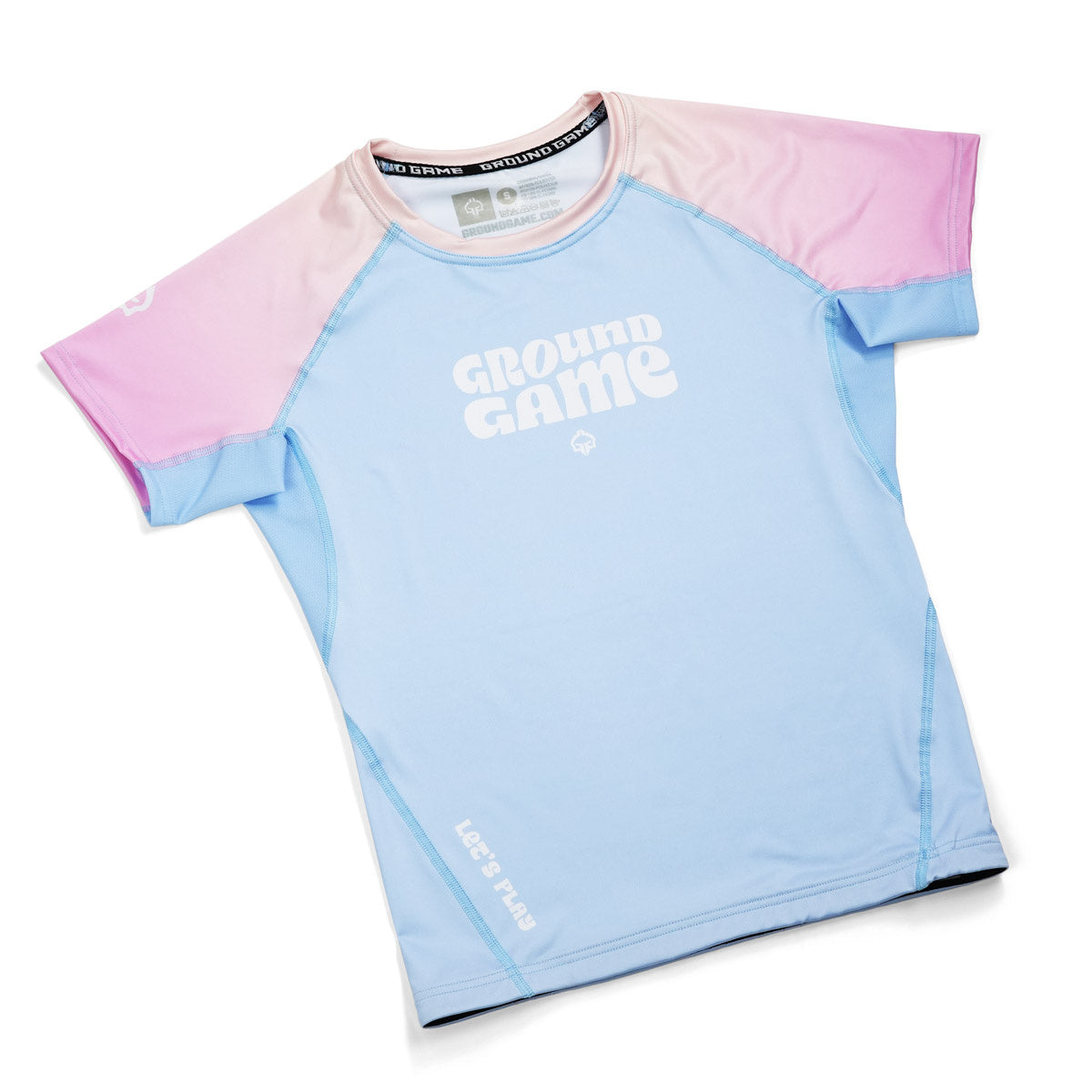 Dámský rashguard Athletic Light Blue s krátkým rukávem