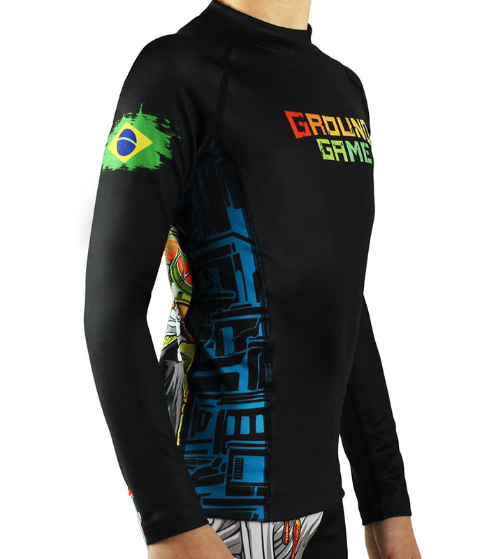 Dětský rashguard Brasil Kids s dlouhým rukávem