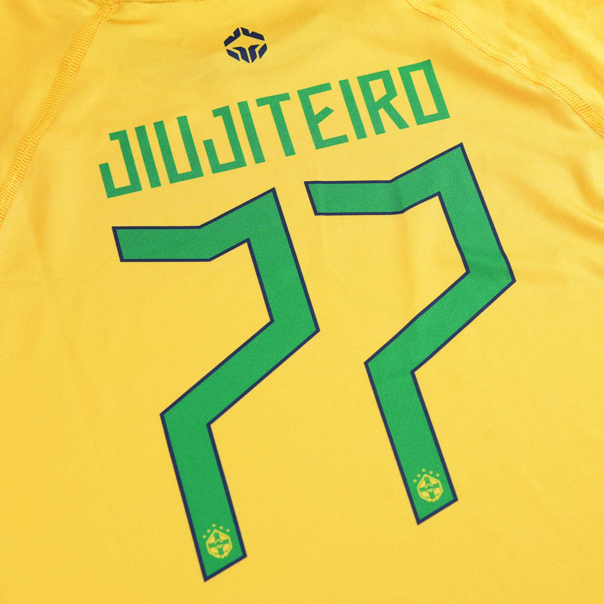 Dětský rashguard Brazil Football s krátkým rukávem