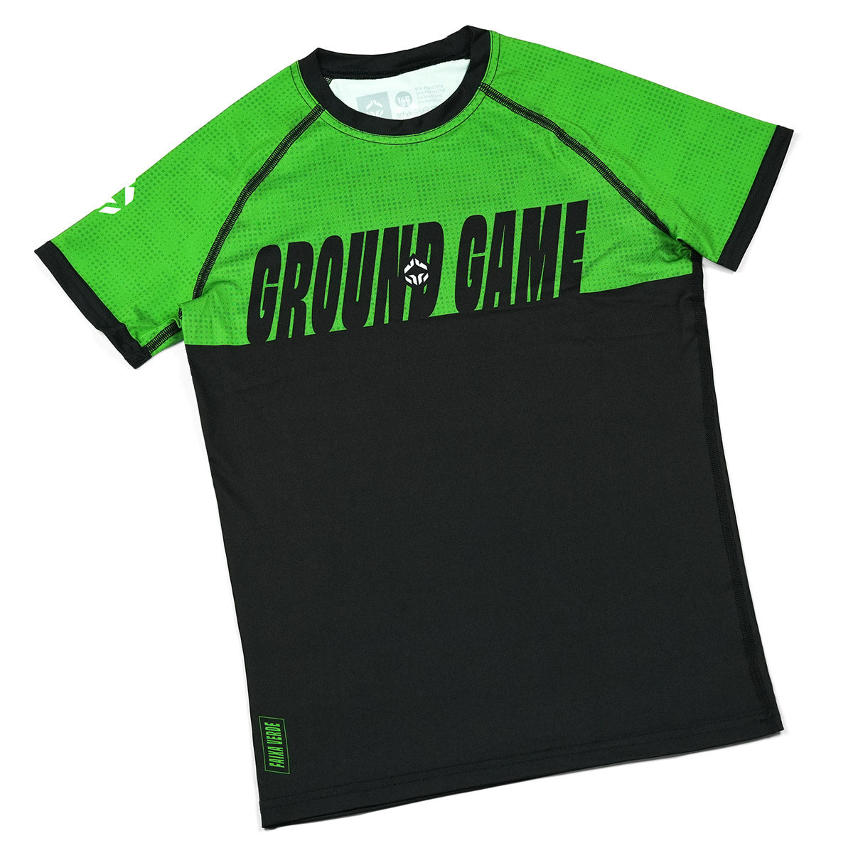 Dětský rashguard IBJJF Kids s krátkým rukávem (zelený)