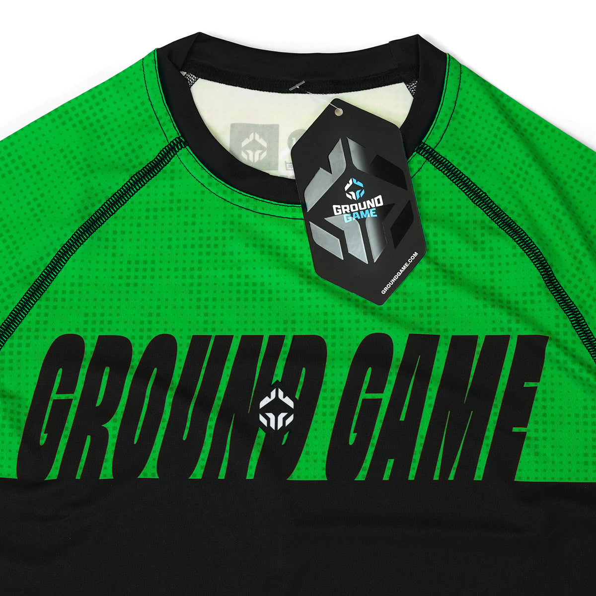 Dětský rashguard IBJJF Kids s krátkým rukávem (zelený)
