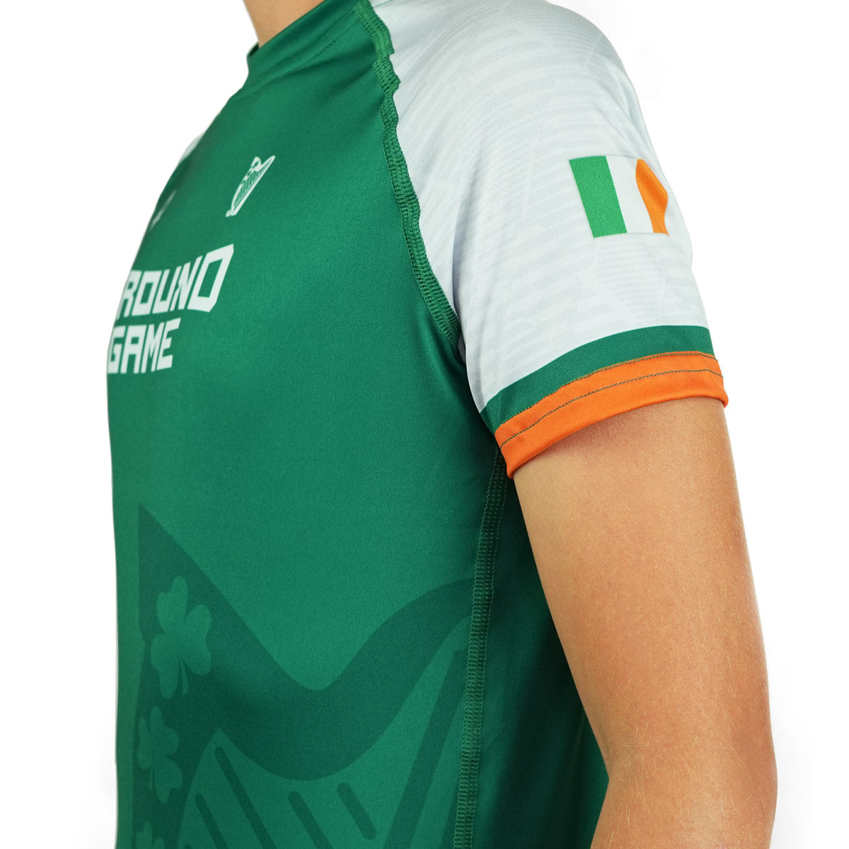 Dětský rashguard Irsko s krátkým rukávem (zelený)