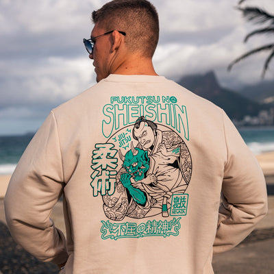 Mikina Crewneck Fukutsu (béžová)