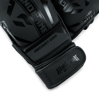 Sparringové MMA rukavice Stripe Black | Ground Game – vybavení a tréninkové oblečení pro bojové sporty BJJ, MMA, Muay Thai, kickbox, box a grappling