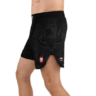 Lehké MMA Šortky Fukutsu Polsko 3.0 (Černý)