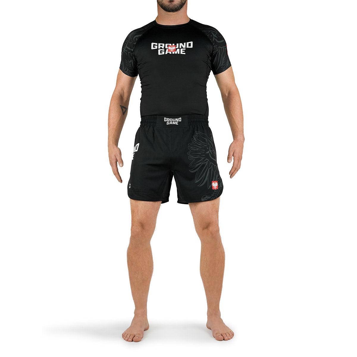 Lehké MMA Šortky Fukutsu Polsko 3.0 (Černý)