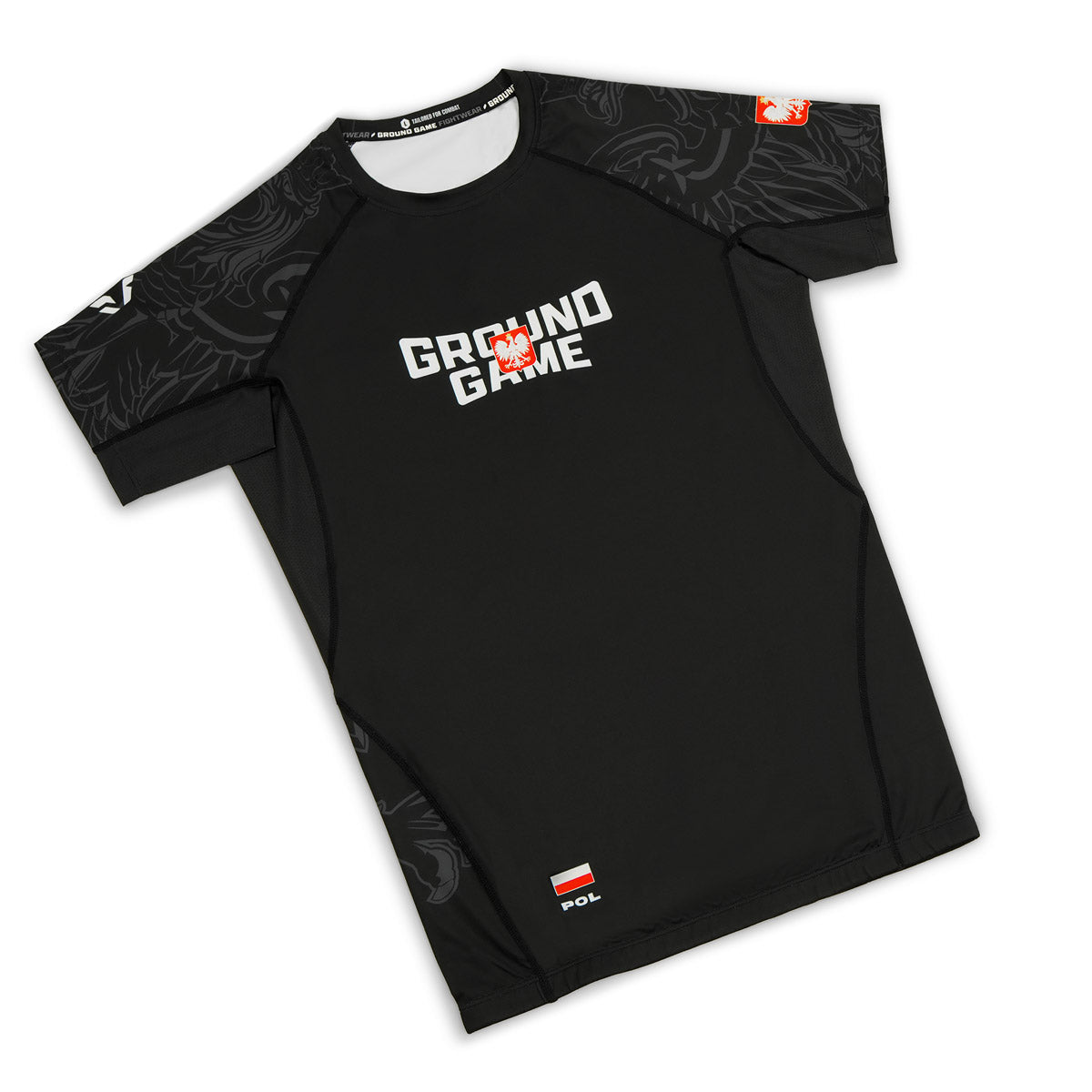 Rashguard Polsko 3.0 krátký rukáv (Černá)