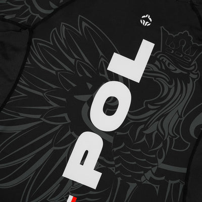 Rashguard Polsko 3.0 krátký rukáv (Černá)