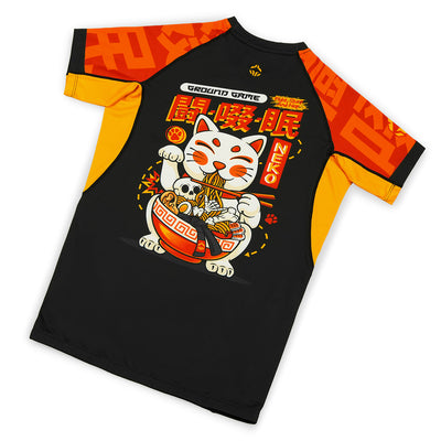 Rashguard Ramen Cat s krátkým rukávem