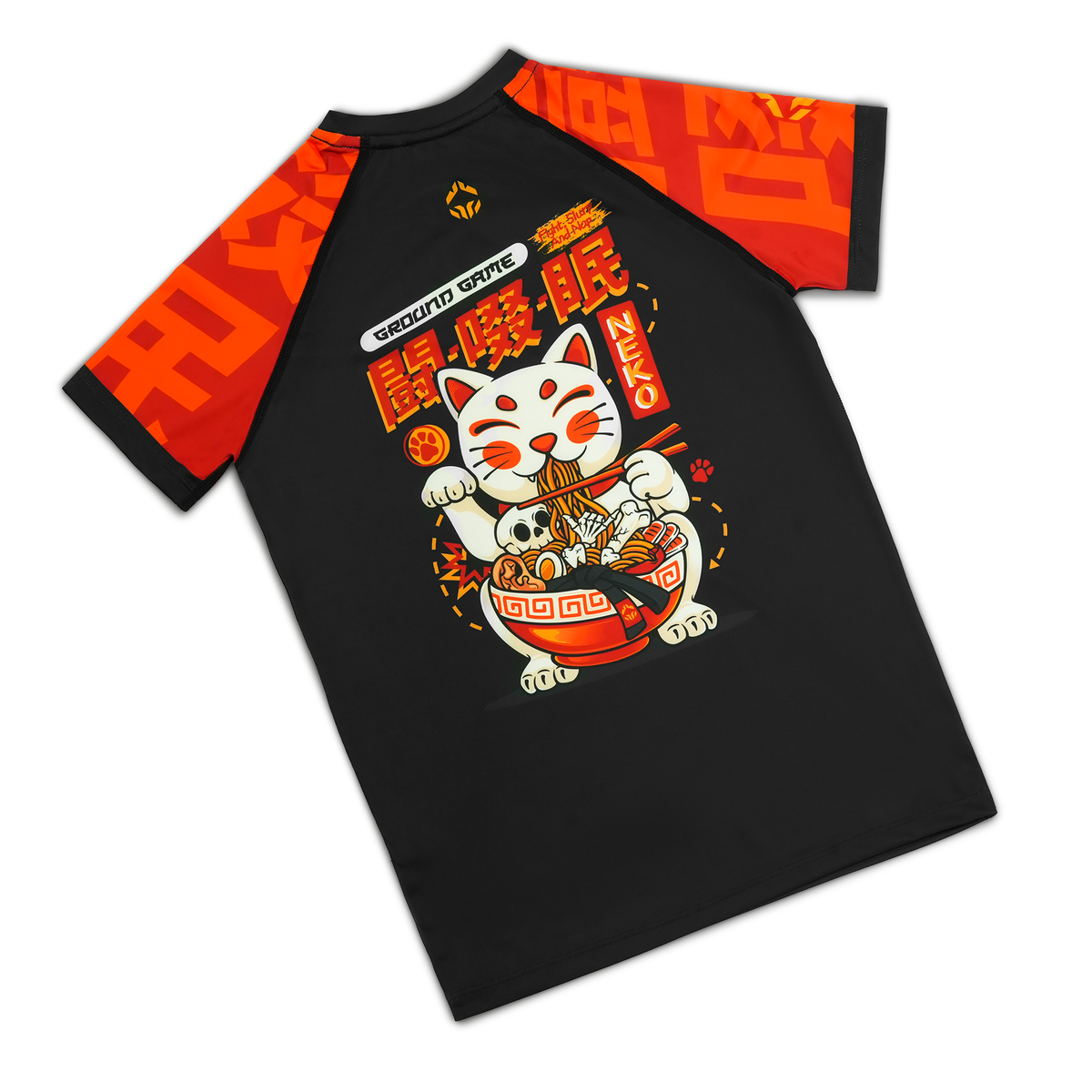 Dětský rashguard Ramen Cat s krátkým rukávem