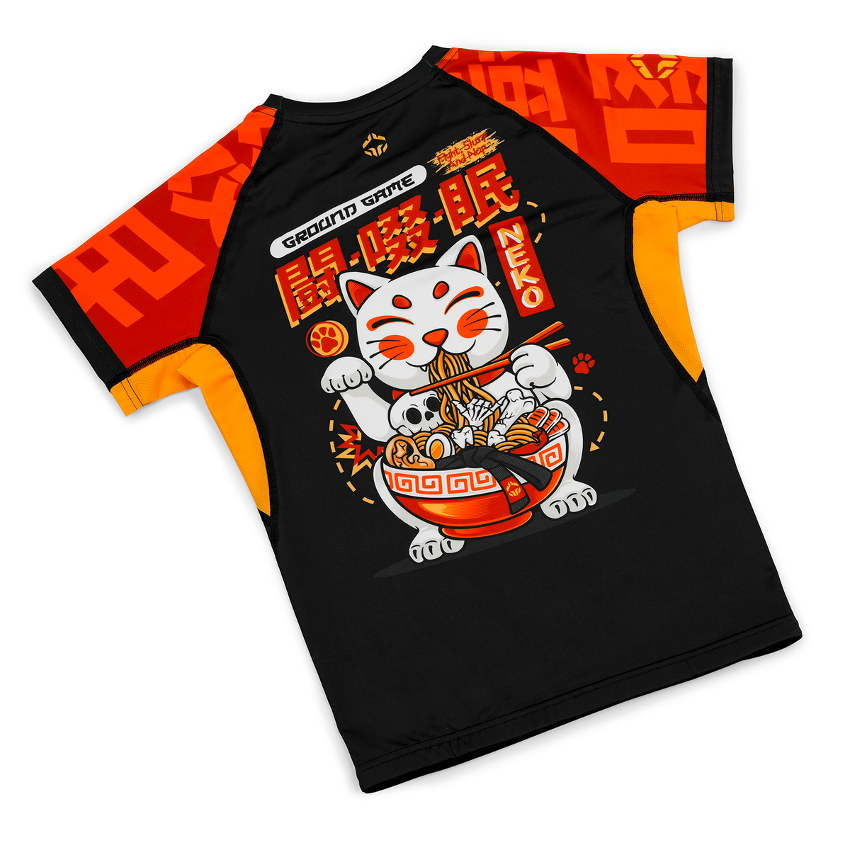Dámský rashguard Ramen Cat s krátkým rukávem
