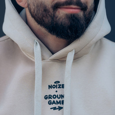 Mikina s kapucí Jiu-Jitsu is Calling x Noize (béžová)