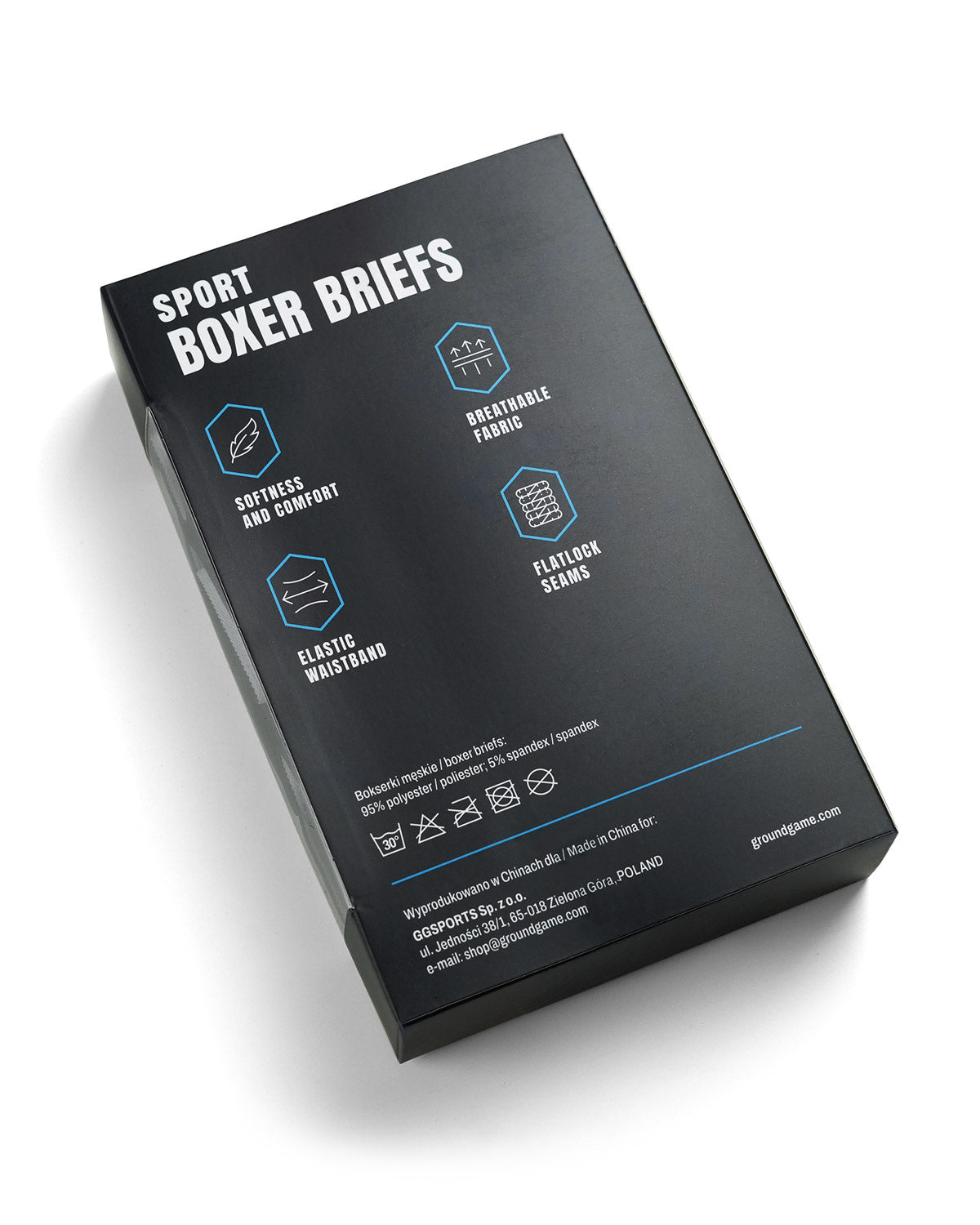 Pánské boxerky Sports (černé), balení 3 ks