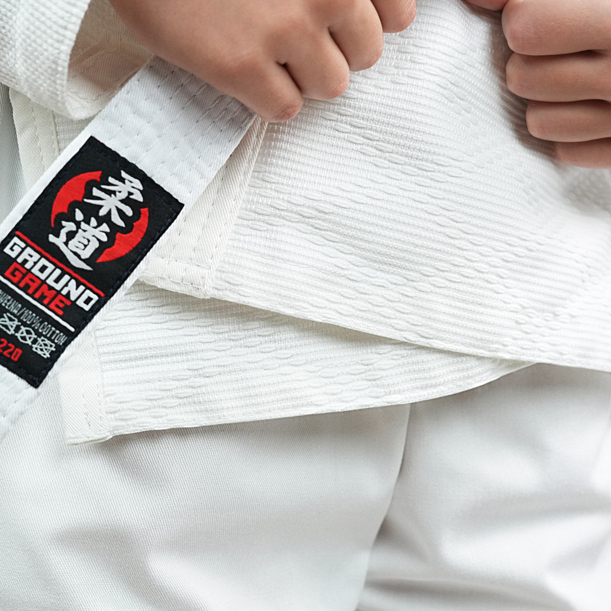 GI kimono na judo pro děti Deshi 2.0 (bílé) + pás ZDARMA