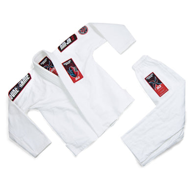 Dětské GI na BJJ Ninja (bílé) + pásek ZDARMA
