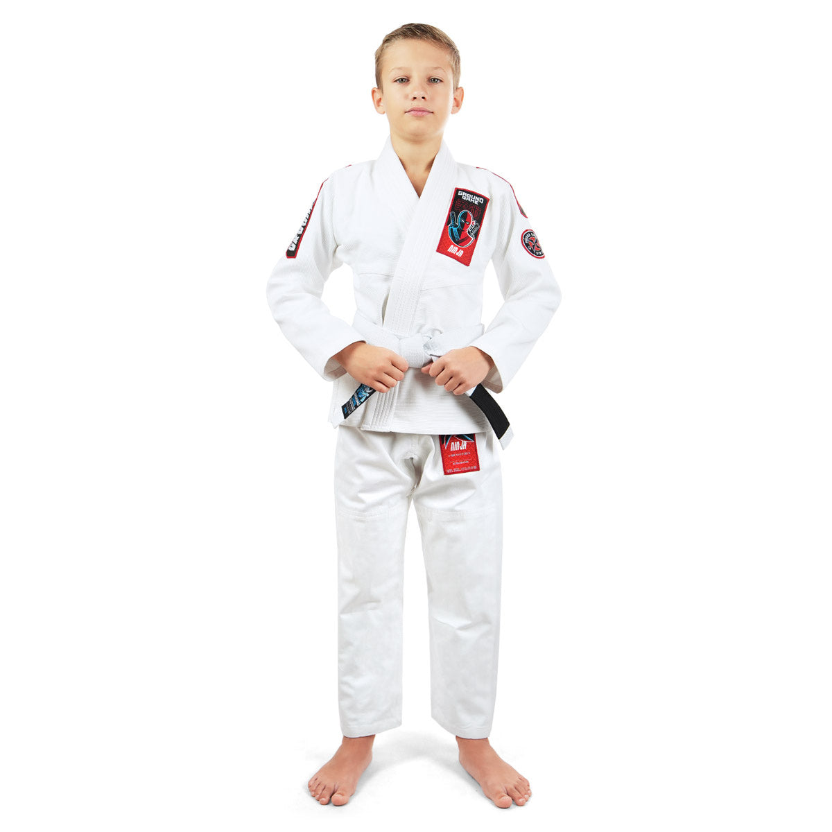 Dětské GI na BJJ Ninja (bílé) + pásek ZDARMA
