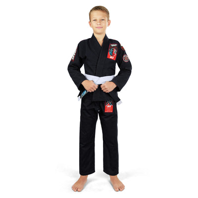 Dětské GI na BJJ Ninja (černé) + pásek ZDARMA