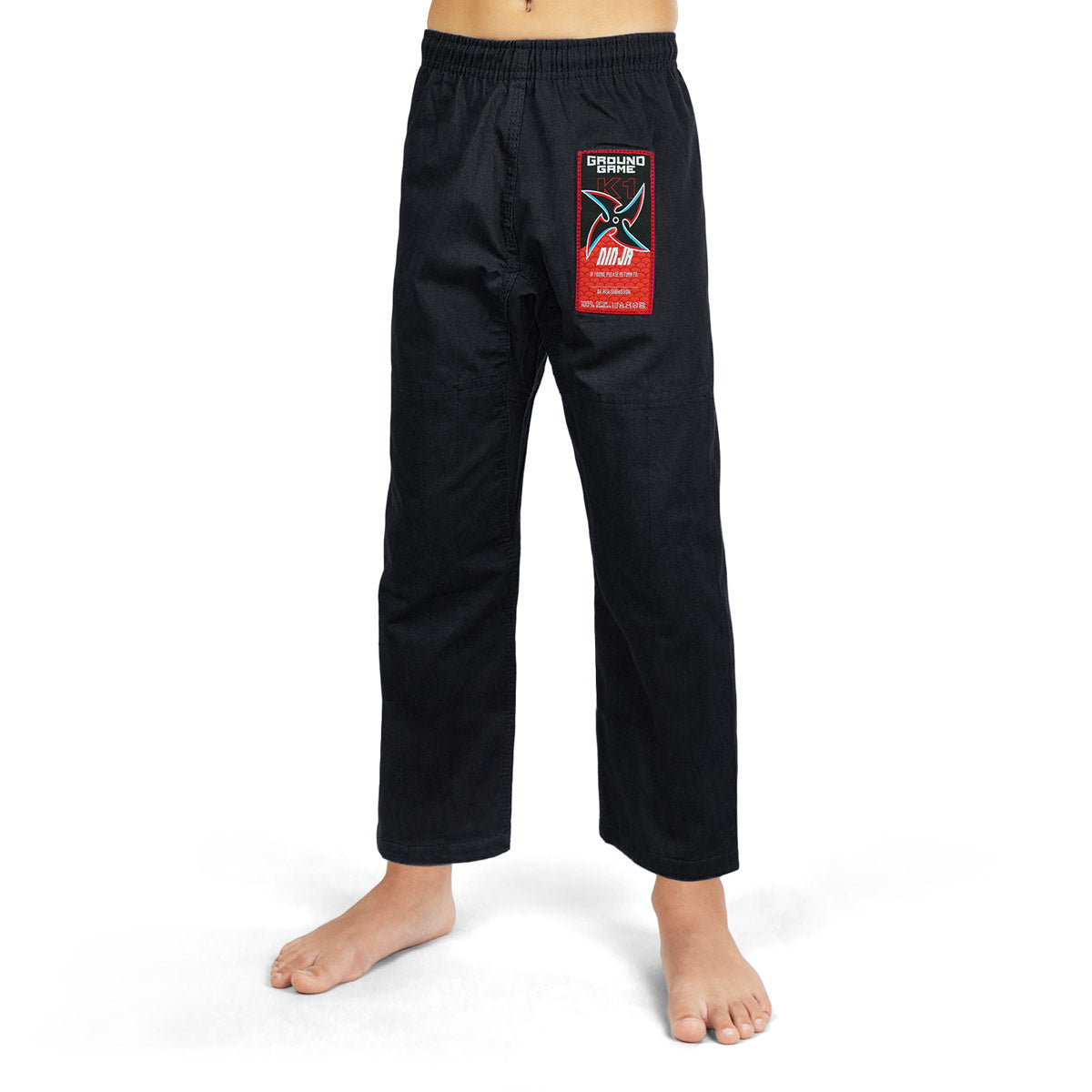 Dětské GI na BJJ Ninja (černé) + pásek ZDARMA