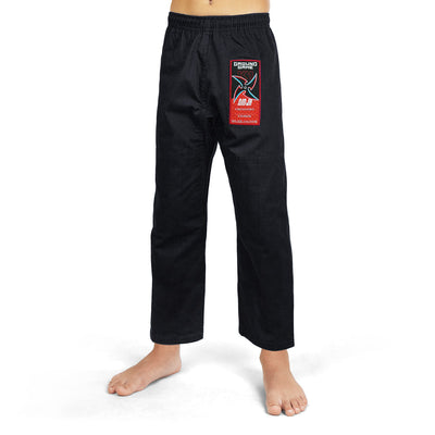 Dětské GI na BJJ Ninja (černé) + pásek ZDARMA