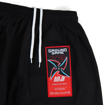Dětské GI na BJJ Ninja (černé) + pásek ZDARMA