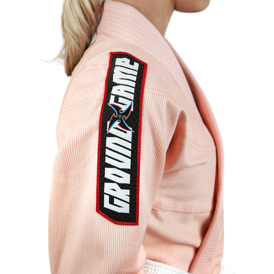 Dětské kimono/gi na BJJ Ninja (broskvové) + pás ZDARMA