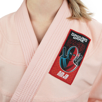 Dětské kimono/gi na BJJ Ninja (broskvové) + pás ZDARMA
