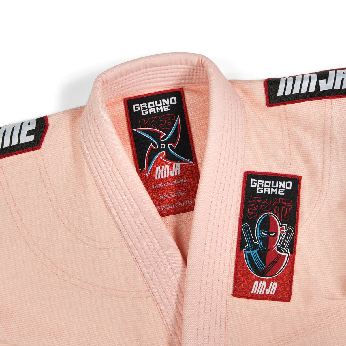 Dětské kimono/gi na BJJ Ninja (broskvové) + pás ZDARMA